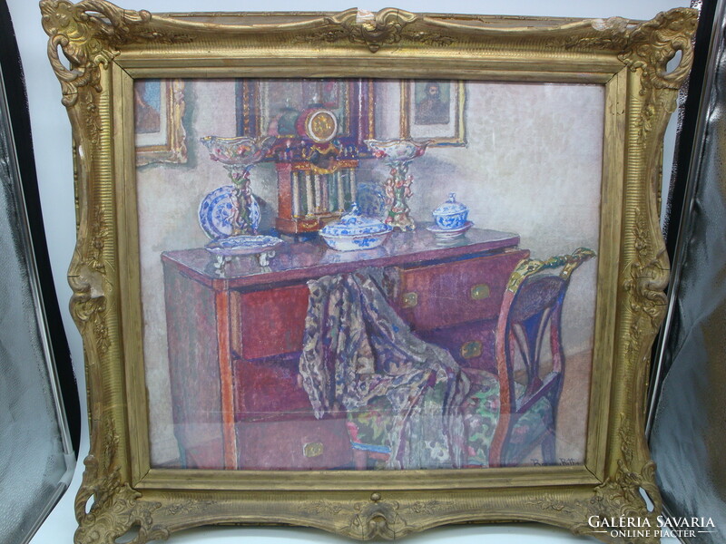 Boem ritta: room interior with antique dresser (cézanne portrait) f264