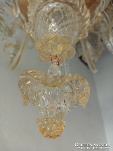 Wonderful, unique Murano glass chandelier 3.