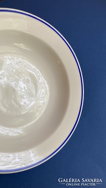Alföldi kék csíkos menza mélytányér leveses tányér