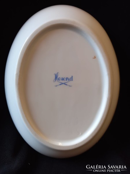 Herend tulip patterned oval bowl