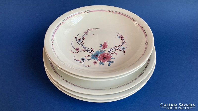 Alföldi 5-piece plate flower-patterned dinnerware set