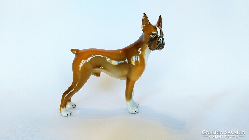New hand-painted dog figurine from Hólloháza. Flawless!