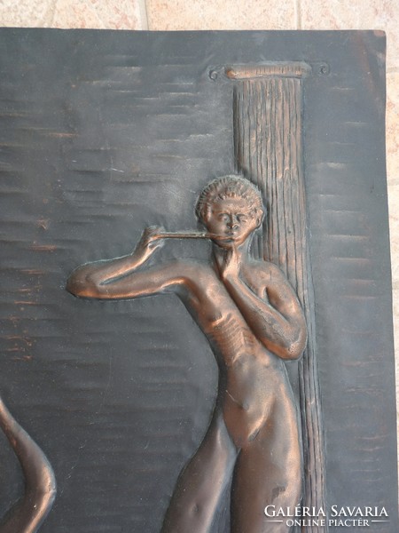 Casagrande Borgo Valsugana bronz falikép