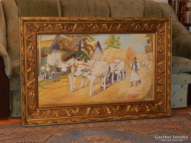 Beautiful large frame with gift painting
