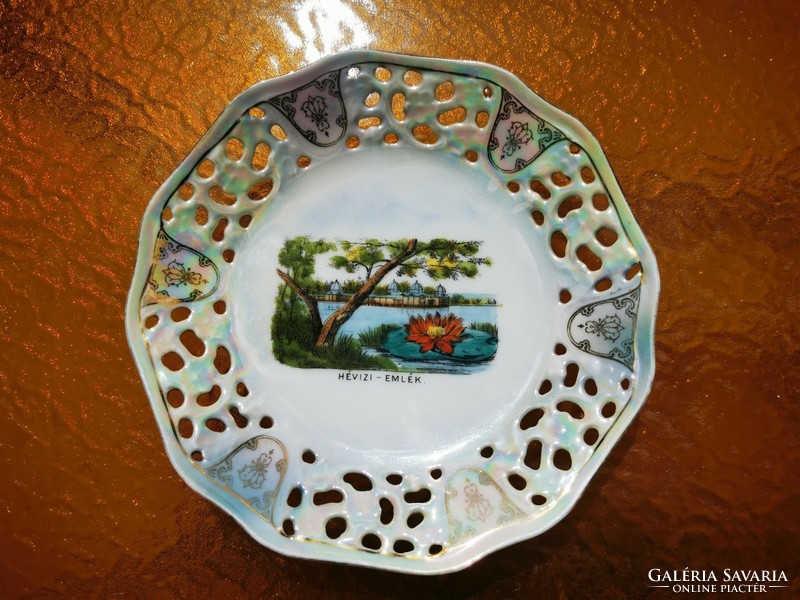 Antique Héviz commemorative bowl