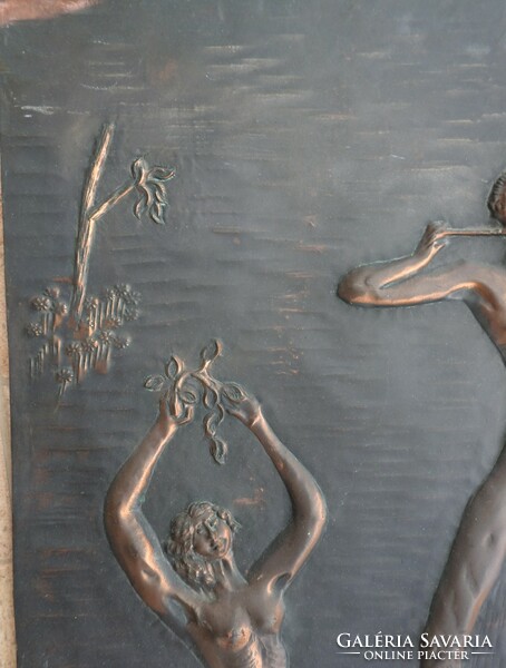 Casagrande Borgo Valsugana bronz falikép