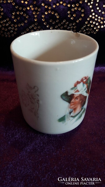 Antique Art Nouveau Lady Portrait Cup 2. (L2508)