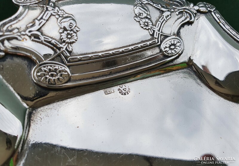 Antique Art Nouveau argentor silver plated copper tray