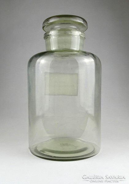 1I812 Old Large Pharmacy Bottle with 31.5 Cm Sodium Hydrogen Carbonicum