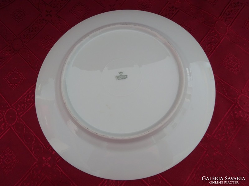 German porcelain decorative plate from Mitterteich bavaria, diameter 24.5 cm. He has!