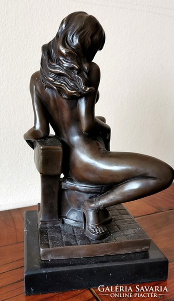 Erotic scene - bronze sculpture artwork