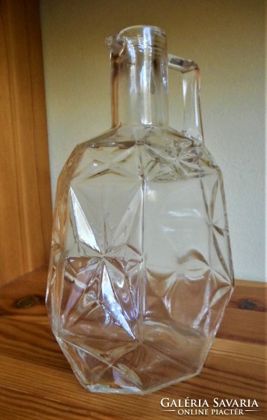 Old liquor bottle in nice shape, 17 cm, (zwack shape, flawless)