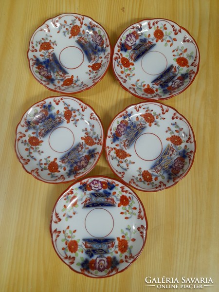 Alt wien austria fischer & sleep pirkenhammer imari patterned porcelain mocha plate.
