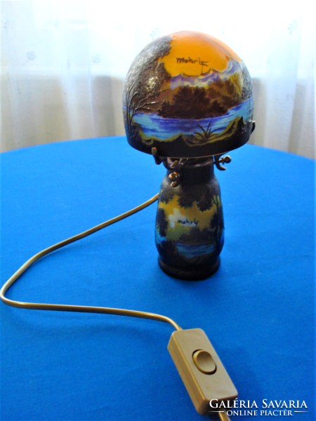 Kámea üveg gomba alakú hangulatlámpa