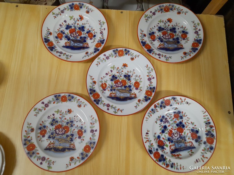 Alt wien austria fischer & sleep pirkenhammer imari patterned porcelain cake plate.