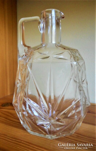 Old liquor bottle in nice shape, 17 cm, (zwack shape, flawless)