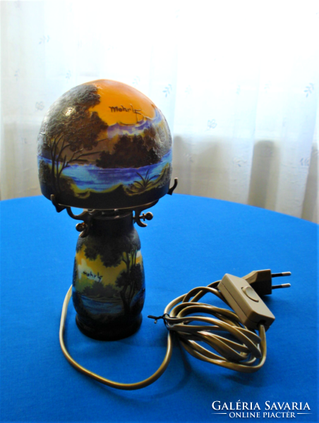 Kámea üveg gomba alakú hangulatlámpa