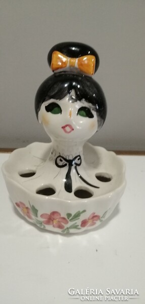 Art-deco female head with Italian porcelain. Negotiable !!