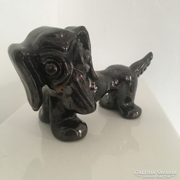 Ceramic dog, dachshund