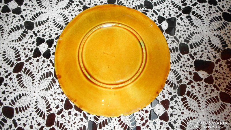 Antik Schramberg majolika tányér