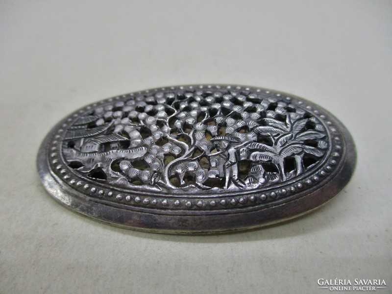 Beautiful old silver brooch