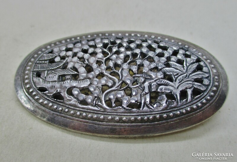 Beautiful old silver brooch