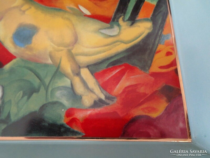 Goebel Artis Orbis  Gelbe Kuh Wall Plaque Ltd Ed 0436/1,000