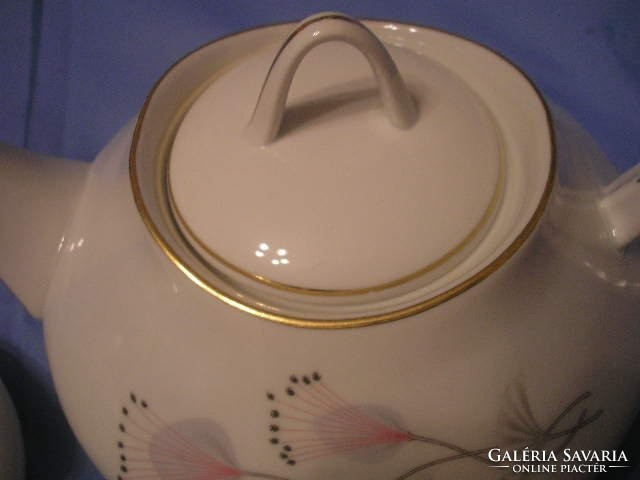 Art deco, porcelain coffee / tea spout and sugar bowl