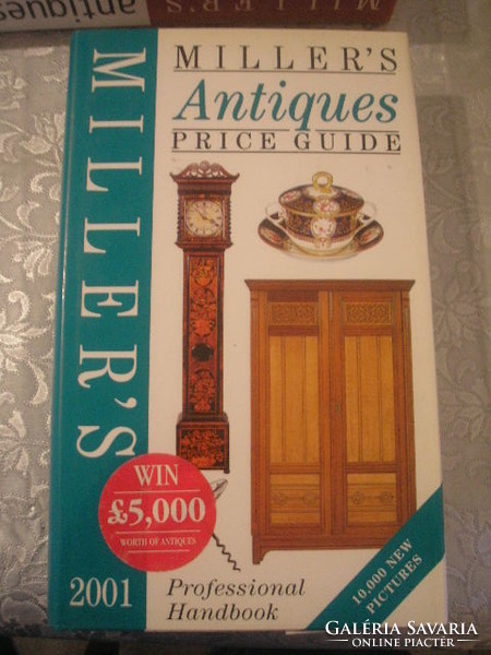N 35 Miller's Antiques price guide, lexikon 2001-os 807 oldalas mindenre kiterjedő témakörben Angol