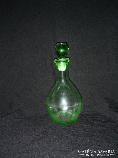 Uranium green brandy / liqueur bottle
