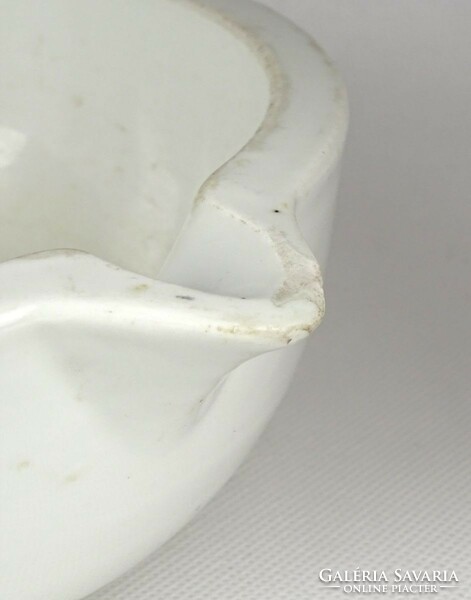 1I921 antique porcelain pharmacy mortar with pestle