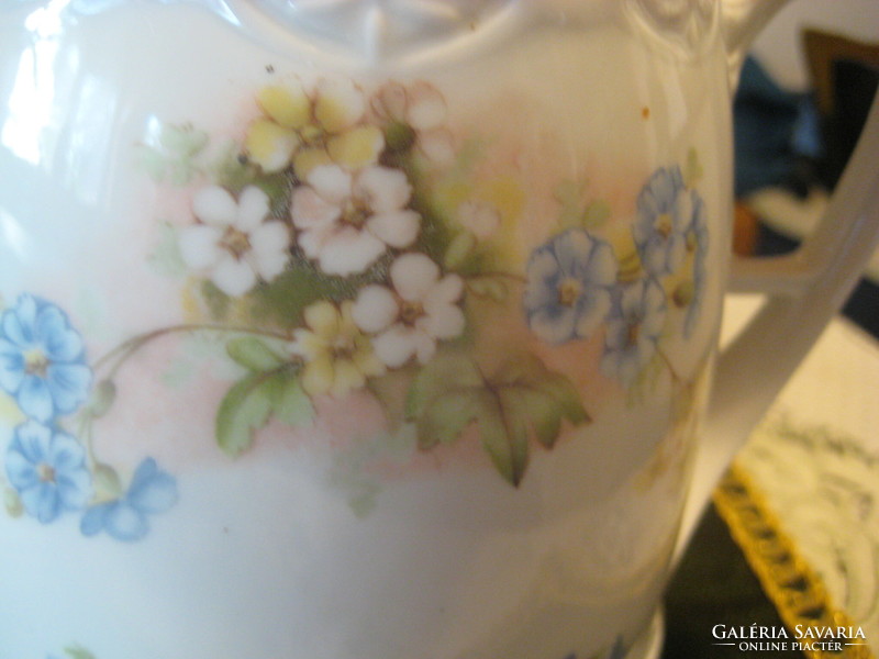 Hüttl tivadar beautiful Art Nouveau tea pourer, enclosing size 20 x 21 cm