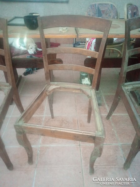 4db antik fa székváz