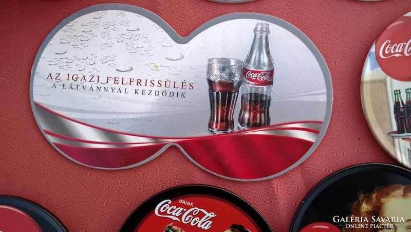 (K) Coca Cola items, coasters