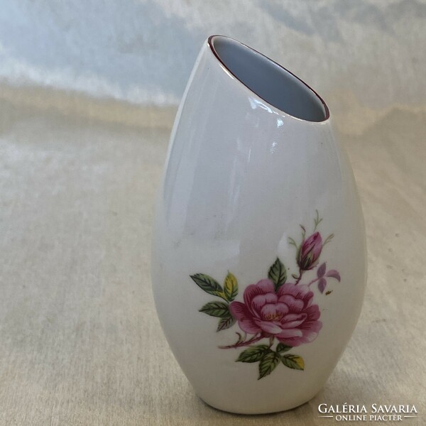 Kisméretű Hollóházi porcelán váza
