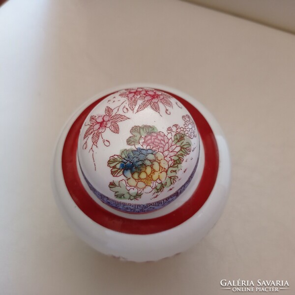 Japanese, porcelain tea grass holder, 13 cm high