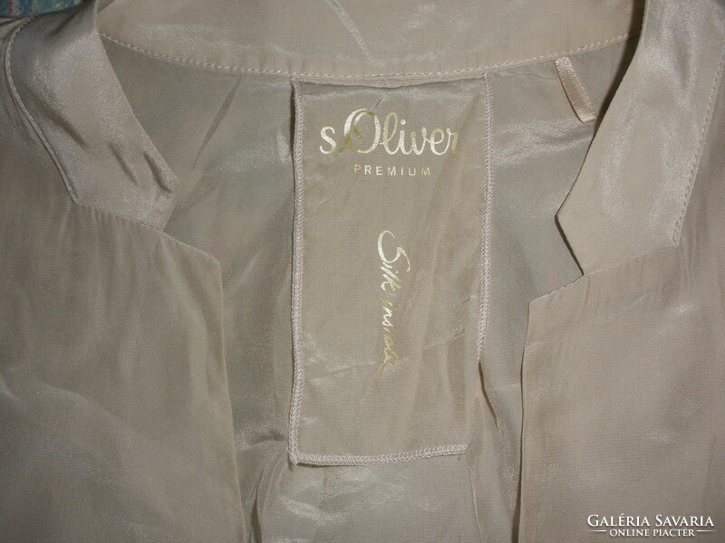 S.Oliver premium silk bézs ing, felső