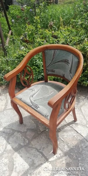 Pair of Art Nouveau armchairs