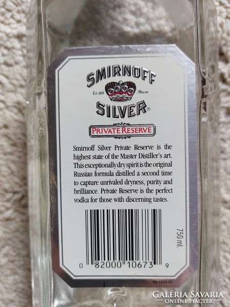Smirnoff silver vodka (private reserve) exclusive edition!