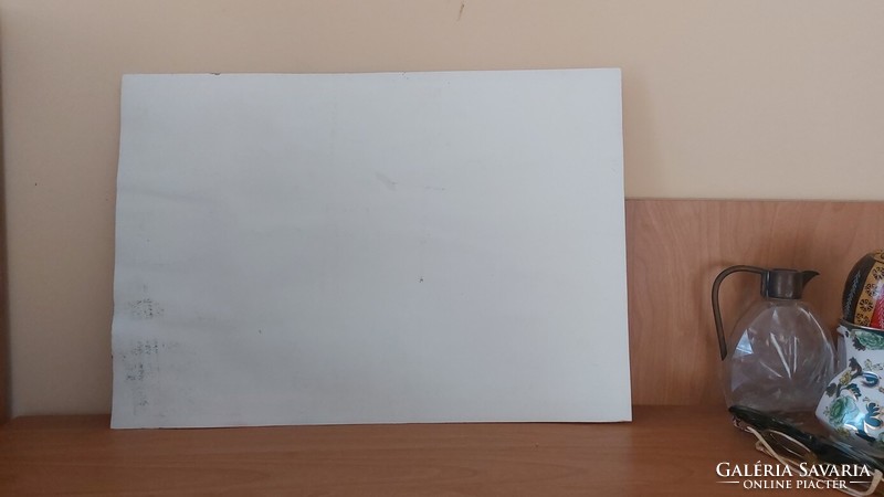 (K) Jelzett Absztrakt festmény 50x35 cm