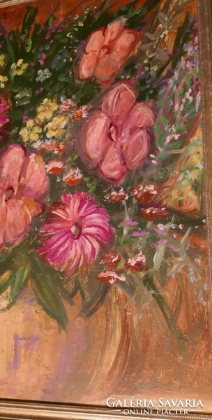 Fk/209 - unknown painter - flower still life painting