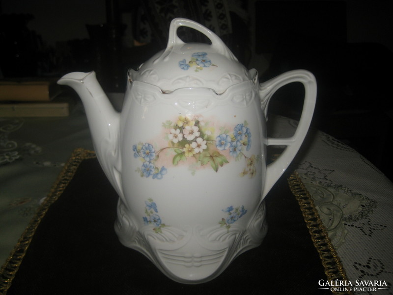 Hüttl  Tivadar szép szecessziós  teás kiöntője , befoglaló méret   20 x 21 cm
