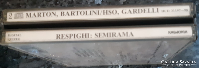 Respighi: semirama opera marton éva gardelli 2 cd set rare!