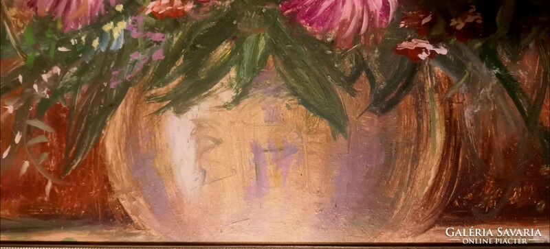 Fk/209 - unknown painter - flower still life painting