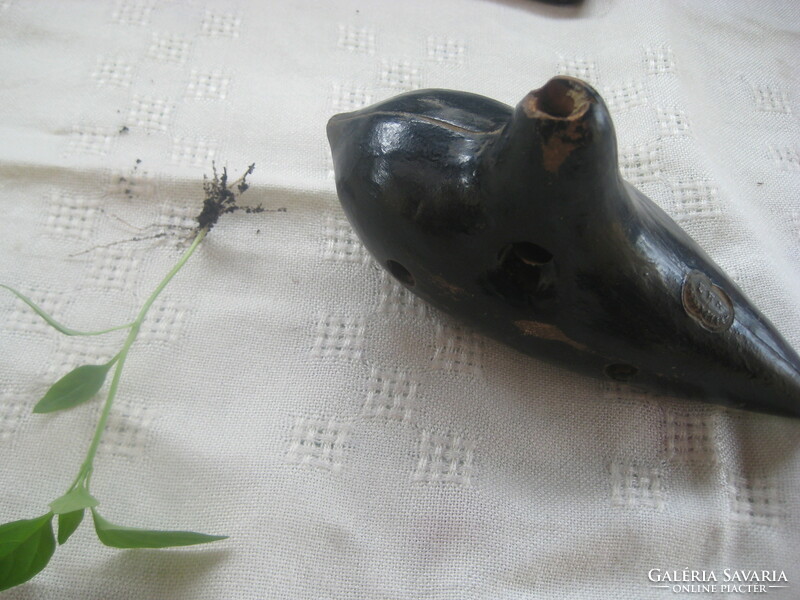 Antique Viennese ewa, ocarina, as / 8 marked 16 x 9 cm