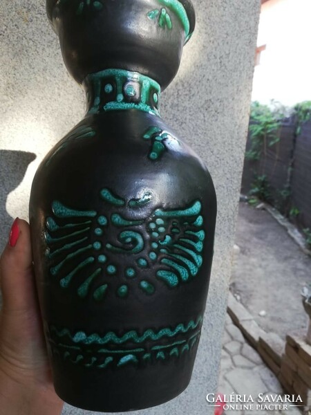 Remek színek-Kerámia váza 24,5 cm