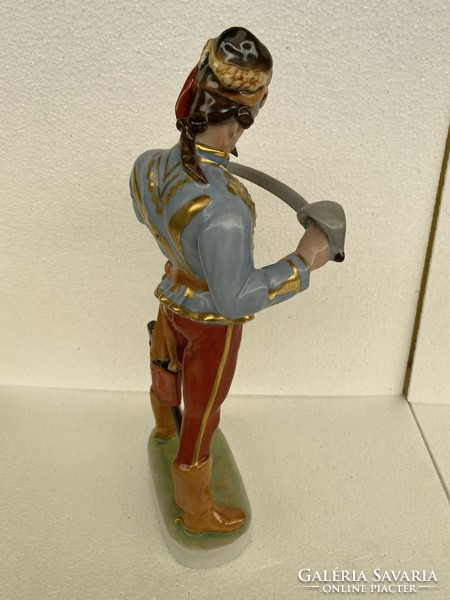 Antique Herend warrior hussar figure