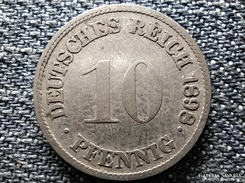 Németország Második Birodalom II. Vilmos (1888-1918) 10 Pfennig 1898 G (id42934)