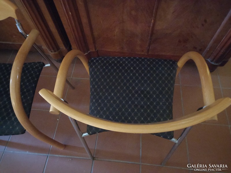 Króm fa   szék design párban ALKUDHATÓ