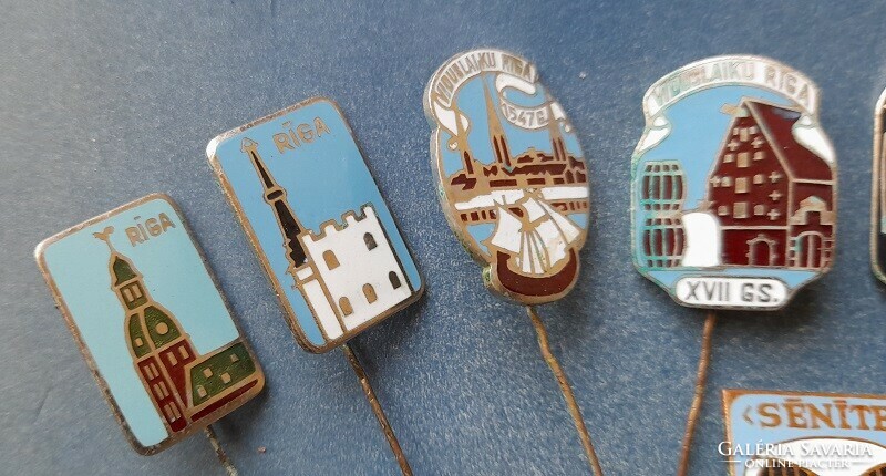 Fire enamel badge from Latvia (Riga) (8 pcs)